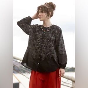 Gudrun Sjoden Emilia blouse size small.